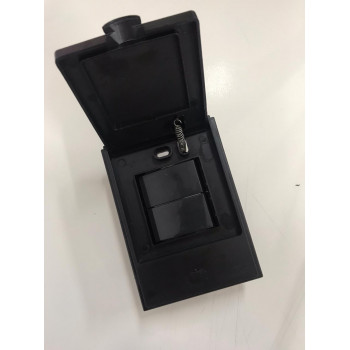 CJ INTERRUPTOR DUPLO PARALELO - BLUX B.L'ACQUA BLACK GRAFITE